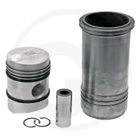 Piston set complete Steyr  80, 86, 380, 480  Engine s: WD113A, WD113U, WD213S, WD318, WD413, WD413C Supplied with O-ring 5 rings, Ø 110 mm  gudgeon