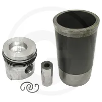 Piston set complete Case IH  1455, 1455XL  Engine : DT402 Supplied with O-ring 3 rings, Ø 100 mm  gudgeon pin Ø 38 x 82 mm  combustion chamber Ø 59.5