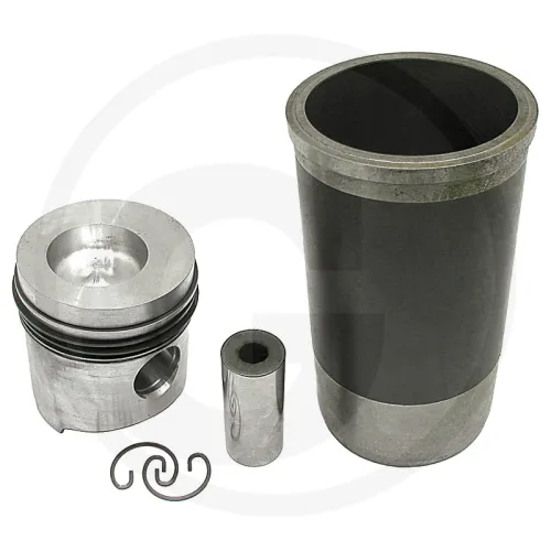 Piston set complete Case IH  1455, 1455XL  Engine : DT402 Supplied with O-ring 3 rings, Ø 100 mm  gudgeon pin Ø 38 x 82 mm  combustion chamber Ø 59.5
