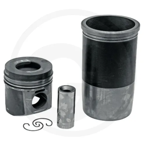 Piston set complete Mercedes Benz Engine s: OM440, OM441, OM442, OM445, OM446 Supplied with O-ring 3 rings, Ø 128 mm  gudgeon pin Ø 46 x 105 mm