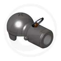 Ucho zaczepu K50 M36x1.5 z blokadą śrub. System Scharmüller Ucha zaczepu - kula 50 z blokadą śrubową Wymuszony układ kierowniczy