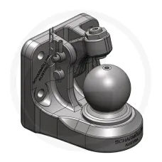 Scharmüller 777006701100A02 — Zug-Kugel Winkel K110 160x100 M20 4t Scharmüller Stawki System 80