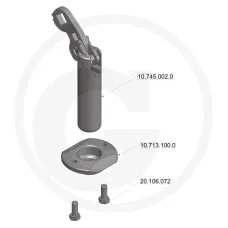 Scharmüller 77702480012 — Sworzeń główny zaczepu - zestaw Scharmüller Obudowa A10 Ø 31 mm z tuleją Części ...