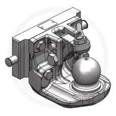 Scharmüller 77703624160 — Czê«ñ zamienna Scharmüller manualna regulacja wysokości System Fendt System 80