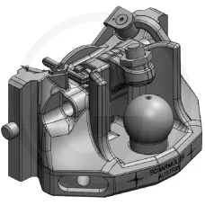 Scharmüller 77705633070A17 — K80® Wkład kuli Zaczepy z automatyczną regulacją wysokości  JD zielony System 80