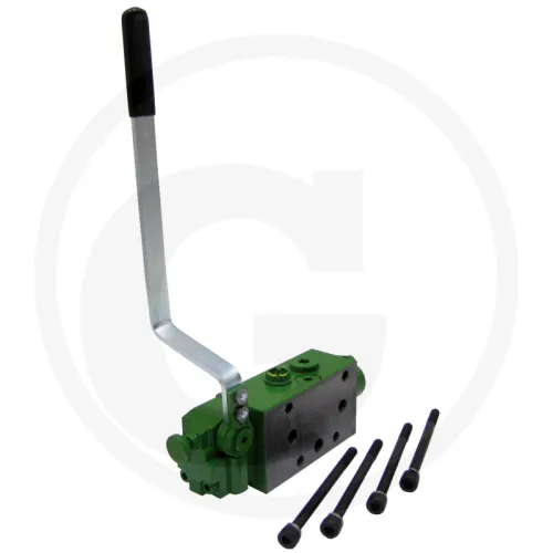 Dodatkowy rozdzielacz hydrauliczny John Deere do doposażenia w 3. pozycji, niekompatybilny z oryginalnymi dodatkowymi rozdzielaczami sterującymi i ory