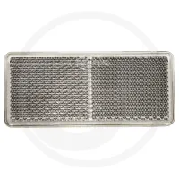 Odblask 90x40 mm, biały, do przyklejenia Aspöck