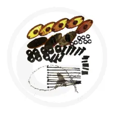 ASPÖCK 504212302014 — Lampa obrysowa boczna 8x Flatpoint II żółta + elementy montażowe Aspöck Lampy ob...