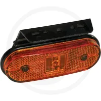 Lampa boczne światło obrysowe 24 V, Unipoint I LED żółty, 500 mm, uchwyt kątowy do przodu, złącze P&R, 2-pinowe złącze wtykowe z tyłu Aspöck Lampy obr
