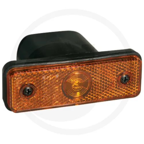 Lampa obrysowa boczna LED żółta, instalacja bez kabla, 24 V Aspöck Lampy obrysowe boczne
