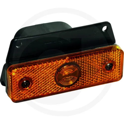 Lampa obrysowa boczna LED żółty, montaż bez kabla Aspöck Lampy obrysowe boczne