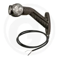 Lampa obrysowa SUPERPOINT III kolor czerwony/biały z bocznym światłem obrysowym, otwarta końcówka, lewa Aspöck Lampy obrysowe