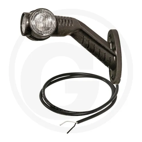 Lampa obrysowa SUPERPOINT III kolor czerwony/biały z bocznym światłem obrysowym, otwarta końcówka, lewa Aspöck Lampy obrysowe