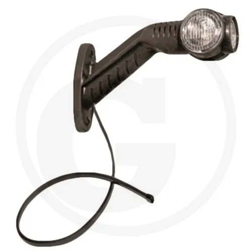 Lampa Superpoint III LED; prawa, kolor czerwony/biały Aspöck Lampy obrysowe
