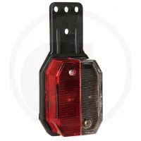 Lampa obrysowa Flexipoint I; prawa, kolor czerwony/biały, z uchwytem Aspöck Lampy obrysowe