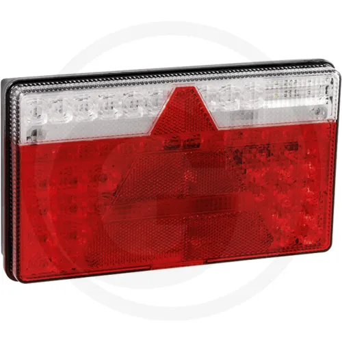 Lampa tylna Multiled 2, prawa prawa, wersja wysoka bez oświetlenia tablicy rejestracyjnej + światło RF, 9–32 V, z kablem 500 mm i 5-pinowym złączem ba