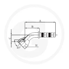 Manuli 12337912 — Złączka 45° SAE 45° gwint wew. 3/4