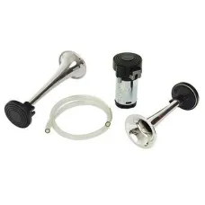  0000003BH — SYGNAŁ PNEUMATYCZNY TRĄBKA PODWÓJNY Z POMPKĄ, 24V, L=166/216MM, FANFARA