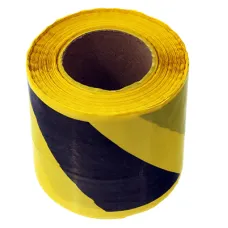  000132 — TAŚMA OSTRZEGAWCZA ŻÓŁTO-CZARNA L=100MB, B=120MM