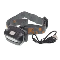 LATARKA CZOŁOWA LED COB 180LUX, 3W, 1200MA, AKUMULATOROWA, IPX4, REGULOWANA OPASKA