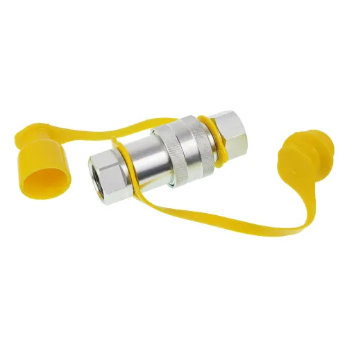 SZYBKOZŁĄCZE HYDRAULICZNE GRZYBKOWE KPL. WTYCZKA+GNIAZDO, M22X1,5, ŻÓŁTE