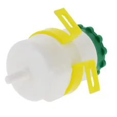 0050426100 — ZBIORNICZEK PŁYNU HAMULCOWEGO C-360, C-385, OKRĄGŁY, WYJŚCIE W DÓŁ, Z UCHWYTEM