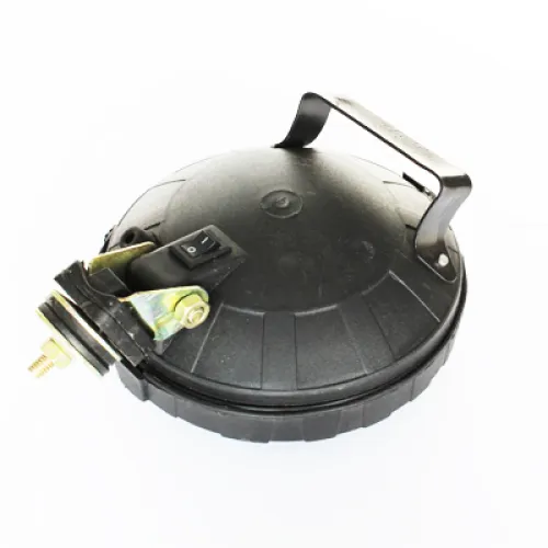 LAMPA ROBOCZA OKRĄGŁA Z KRATKĄ + WŁĄCZNIK 8724.3.09