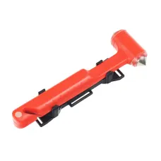  00999 — MŁOTECZEK DO WYBIJANIA SZYB KPL. Z WIESZAKIEM I NOŻYKIEM, TYP 2, DŁUGOŚĆ 17CM
