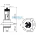 ŻARÓWKA H4, 24V, 75/70W P43T, HOMOLOGACJA E4 2A7