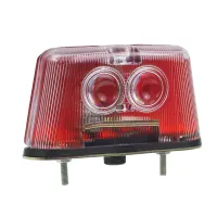 LAMPA OBRYSOWA BIAŁO-CZERWONA MULTICAR M25