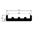 USZCZELKA POD ZBIORNIK `E-65` 65X73/8X18MM, 1,9MB