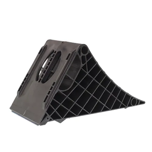 KLIN POD KOŁA L=470MM PLASTIKOWY CZARNY, DIN 76051