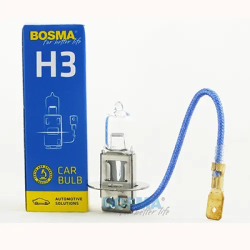 ŻARÓWKA H3, 12V,  55W PK22S, HOMOLOGACJA E13