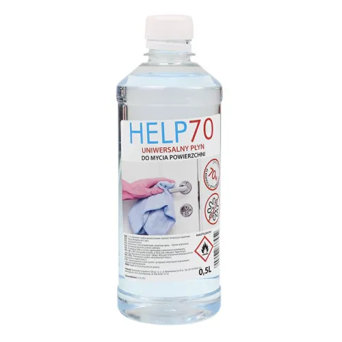 PREPARAT MYJĄCY DO DEZYNFEKCJI 0,5L 70% ALKOHOLU ETYLOWEGO