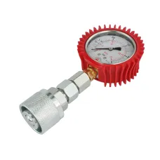 POLSKA PRODUKCJA 152002161 — MANOMETR GLICERYNOWY fi 63 mm, 0-400 BAR, W ZESTAWIE Z WTYCZKĄ SKRĘCANĄ