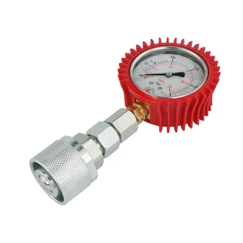 MANOMETR GLICERYNOWY fi 63 mm, 0-400 BAR, W ZESTAWIE Z WTYCZKĄ SKRĘCANĄ