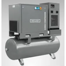 WALTER 15500PCOMBO — KOMPRESOR SPRĘŻARKA ŚRUBOWA 500L +OSUSZACZ+FILTRY - 15,0KW, 8/10/13BAR, ZBIORNIK...