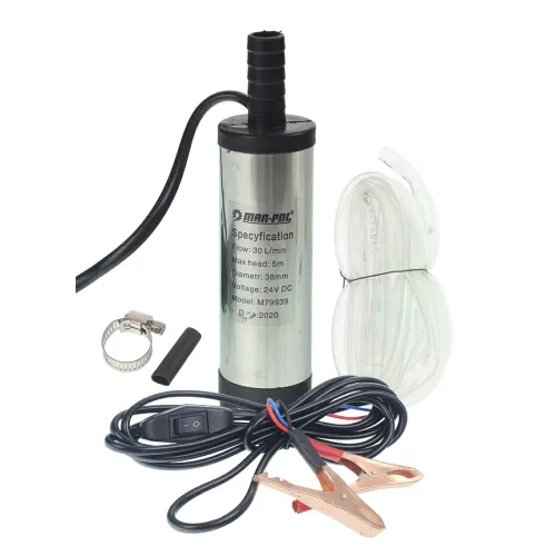 POMPA DO PALIWA 24V ELEKTRYCZNA BEZ FILTRA, 15L/MIN