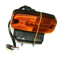  1651L — LAMPA OBRYSOWA POMARAŃCZOWA DIODOWA Z UCHWYTEM, 3 DIODY, 112X50MM, 24V