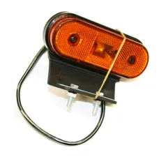 SERTPLAS 1652L — LAMPA OBRYSOWA POMARAŃCZOWA DIODOWA Z UCHWYTEM, 1 DIODA, 119X48,5MM, 24V