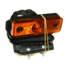 SERTPLAS 1654L — LAMPA OBRYSOWA POMARAŃCZOWA DIODOWA Z UCHWYTEM, 1 DIODA, 96X31MM, 24V