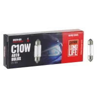 ŻARÓWKA C10W, 12V, 10W SV8,5, KPL. 10SZT.