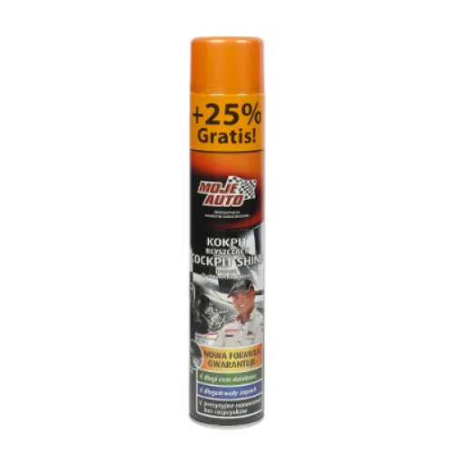PREPARAT DO CZYSZCZENIA KOKPITU BŁYSK 600ML+25% GRATIS, BLACK, BEZ POLEROWANIA