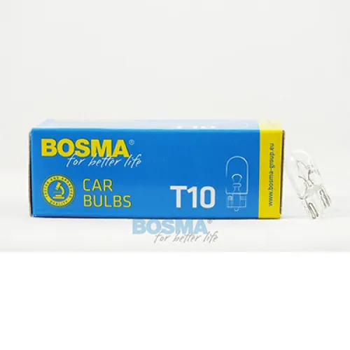 ŻARÓWKA W5W, 12V, 5W T10, HOMOLOGACJA E2, KPL. 10SZT.