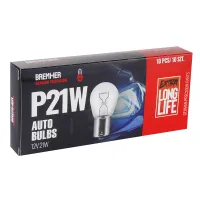 ŻARÓWKA P21W, 12V, 21W BA15S, HOMOLOGACJA, KPL. 10SZT.