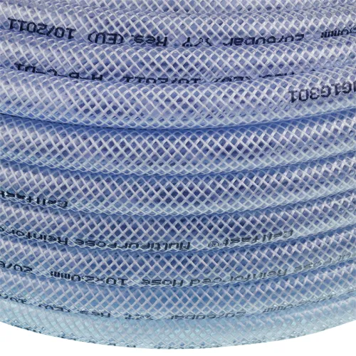 WĄŻ PCV TECHNICZNY ZBROJONY FI 10MM ROLKA 50MB