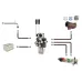 ZESTAW HYDRAULICZNY Z ZEWNĘTRZNYM ROZDZIELACZEM 2 SEKCYJNYM C-360, C-360-3P