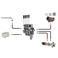 ZESTAW HYDRAULICZNY Z ZEWNĘTRZNYM ROZDZIELACZEM 4 SEKCYJNYM C-360, C-360-3P