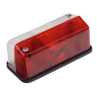 LAMPA OBRYSOWA BIAŁO-CZERWONA PRZYCZEPY LEWA/PRAWA