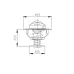 TERMOSTAT CASE, FIAT, FOR, NEW HOLLAND, JOHN DEERE, CUMMINS, 83°C